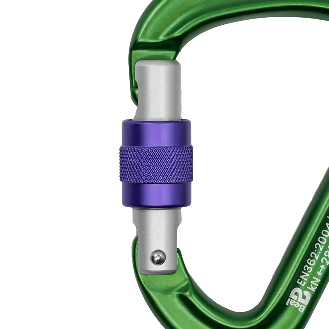 Mosquetón HMS Beal Be Safe Screw 28 kN Verde | Nevasol 2
