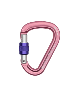 Mosquetón HMS Beal Be Safe Screw 28 kN Pink | Nevasol
