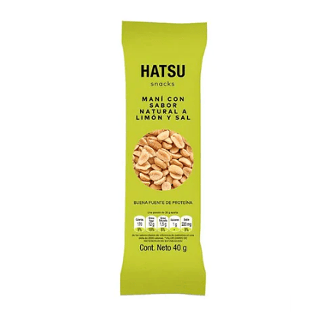 Hatsu Snacks Mani Sal Limon