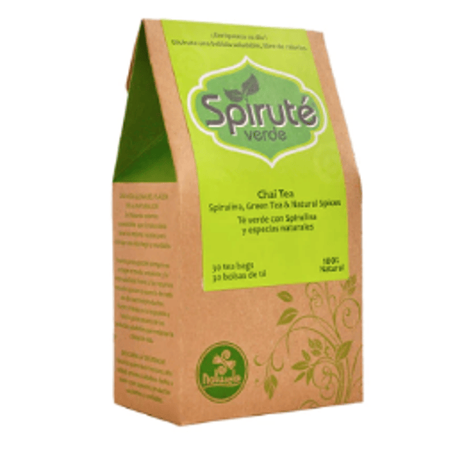 Te Verde Chai Spirulina Spirute 30 Bols 45G