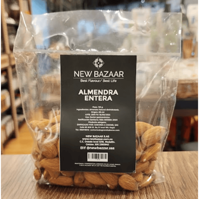 Almendra Entera Nb *125 Grs