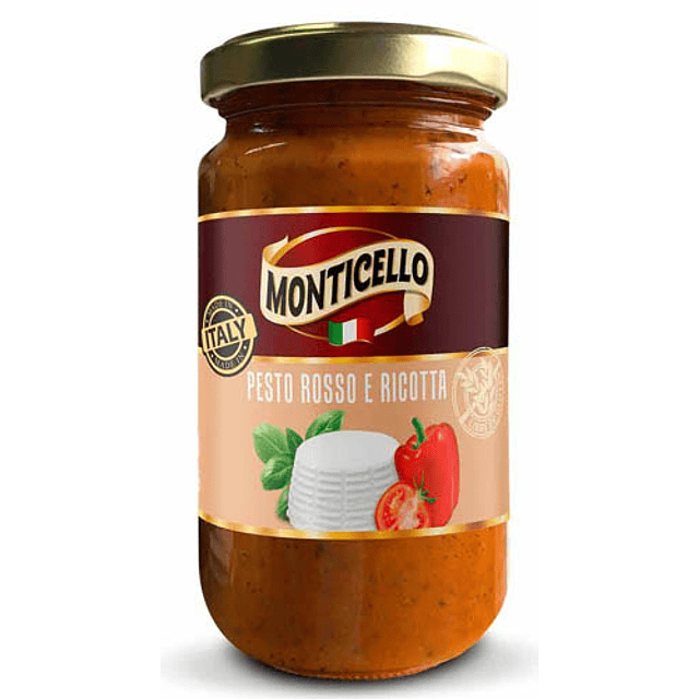 Salsa Monticello Pesto Rosso E Ric X 190 G