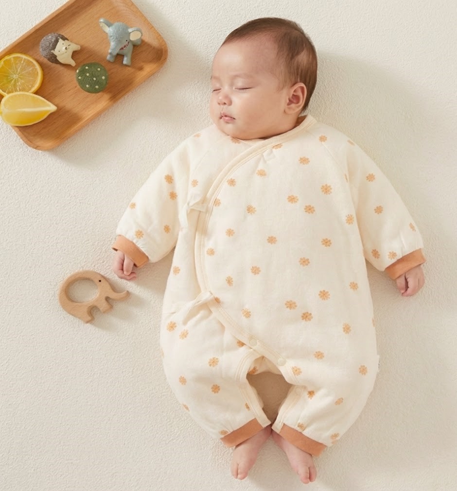 Enterito Copo de Nieve Naranjo – Triple Capa que Abriga con Suavidad y Protección 2