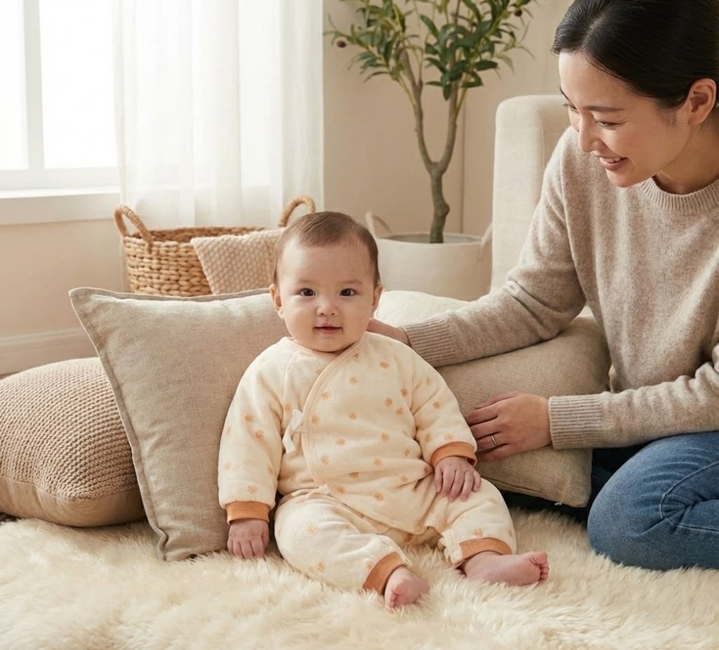 Enterito Copo de Nieve Naranjo – Triple Capa que Abriga con Suavidad y Protección 3