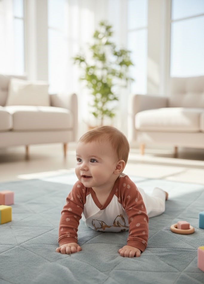 Enterito Conejito Elegante Terracota – 100% Algodón Natural para Piel Sensible 3