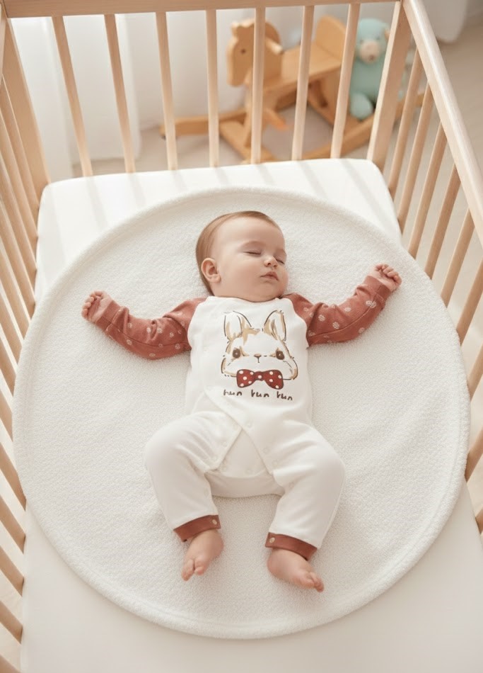 Enterito Conejito Elegante Terracota – 100% Algodón Natural para Piel Sensible 4