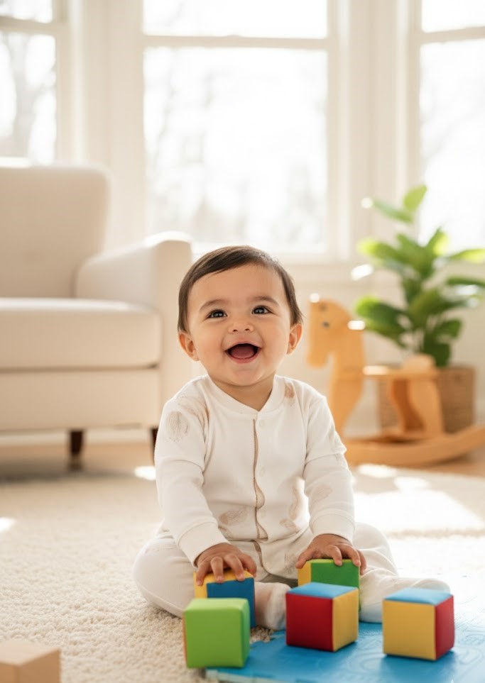 Enterito Hojas Suaves Beige – 100% Algodón Premium para Piel Sensible 2