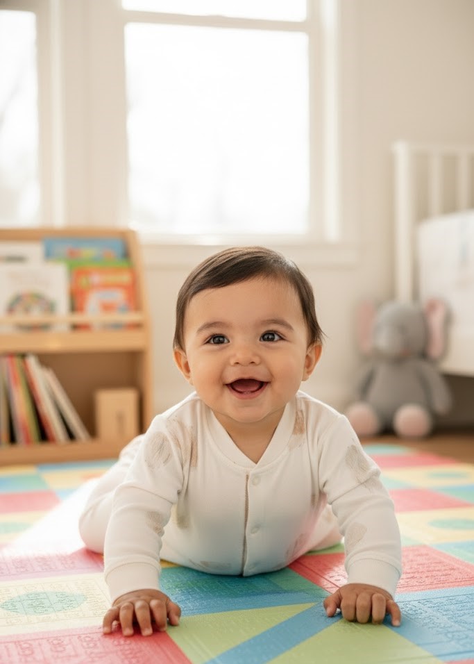 Enterito Hojas Suaves Beige – 100% Algodón Premium para Piel Sensible 3