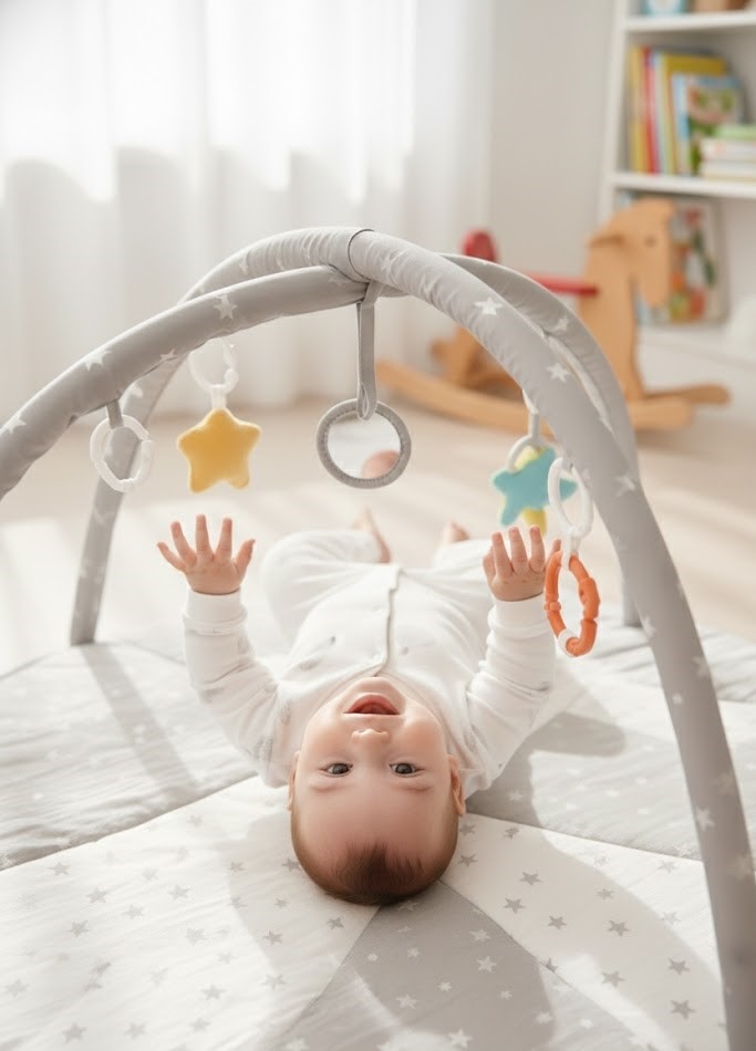 Enterito Hojas Gris Suave – 100% Algodón Premium para Piel Sensible 2