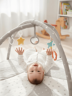 Enterito Hojas Gris Suave – 100% Algodón Premium para Piel Sensible