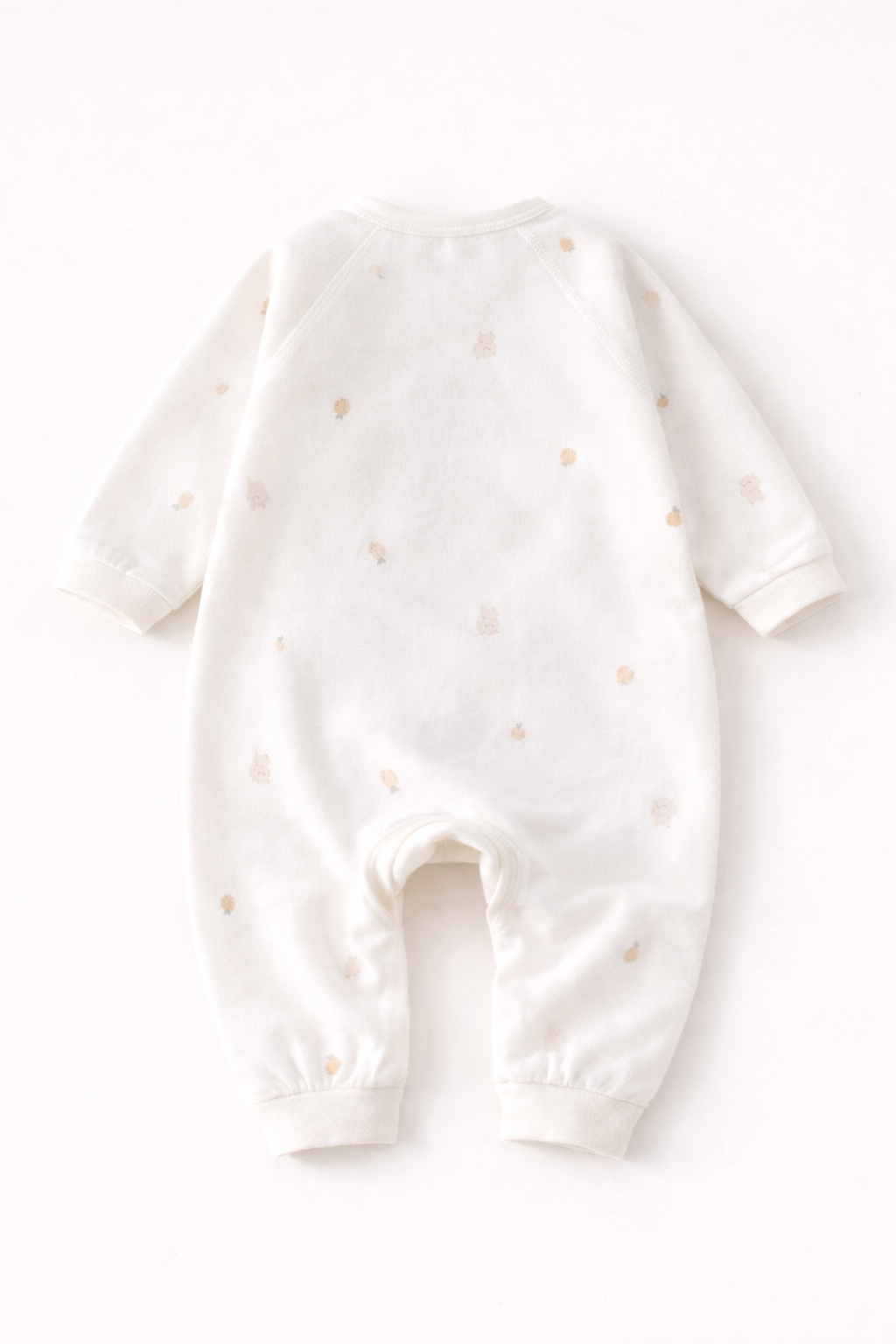 Enterito Osito Clásico Blanco – 100% Algodón Natural para Piel Sensible 6