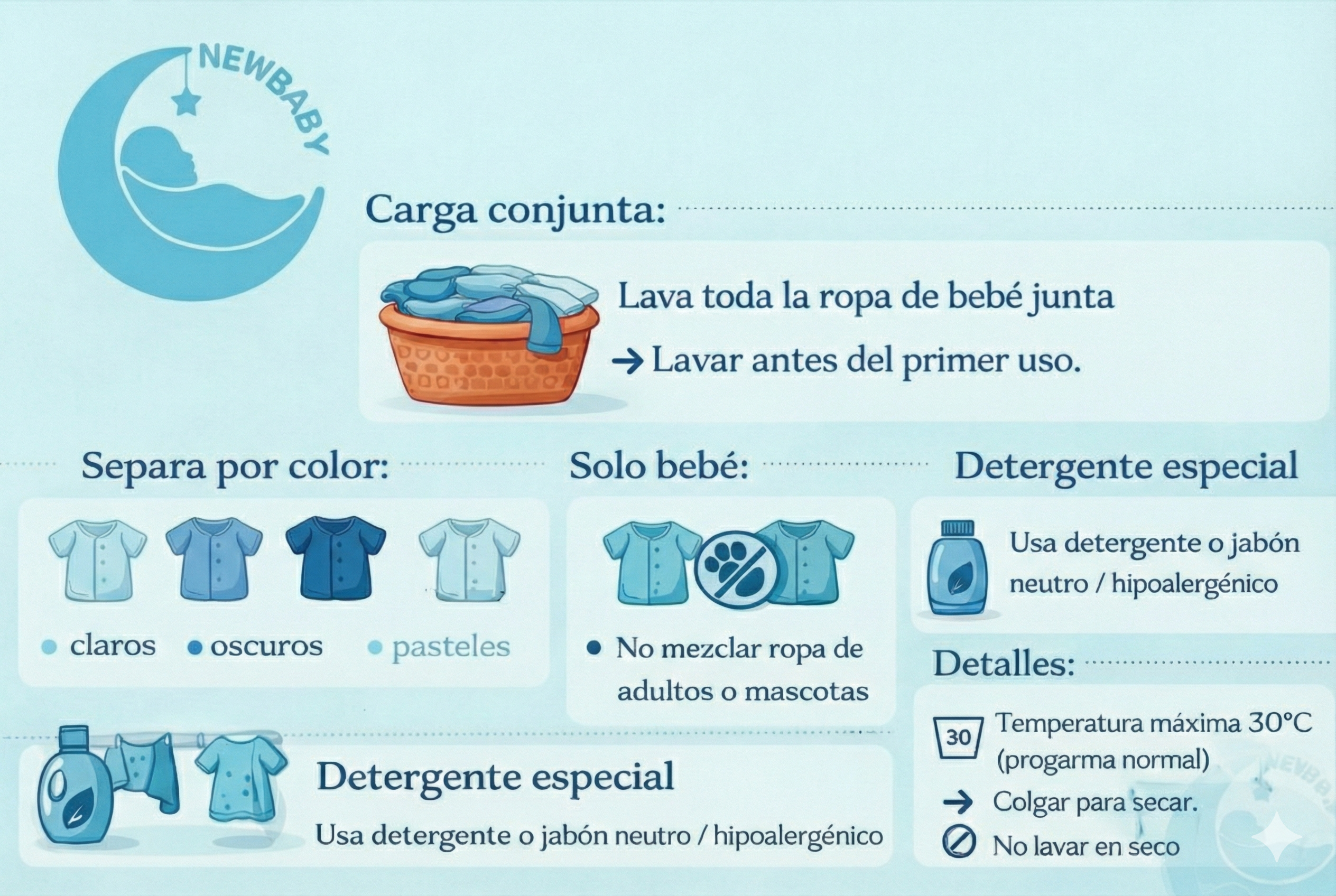 Enterito Pluma Celeste – 100% Algodón Natural para Piel Sensible 8