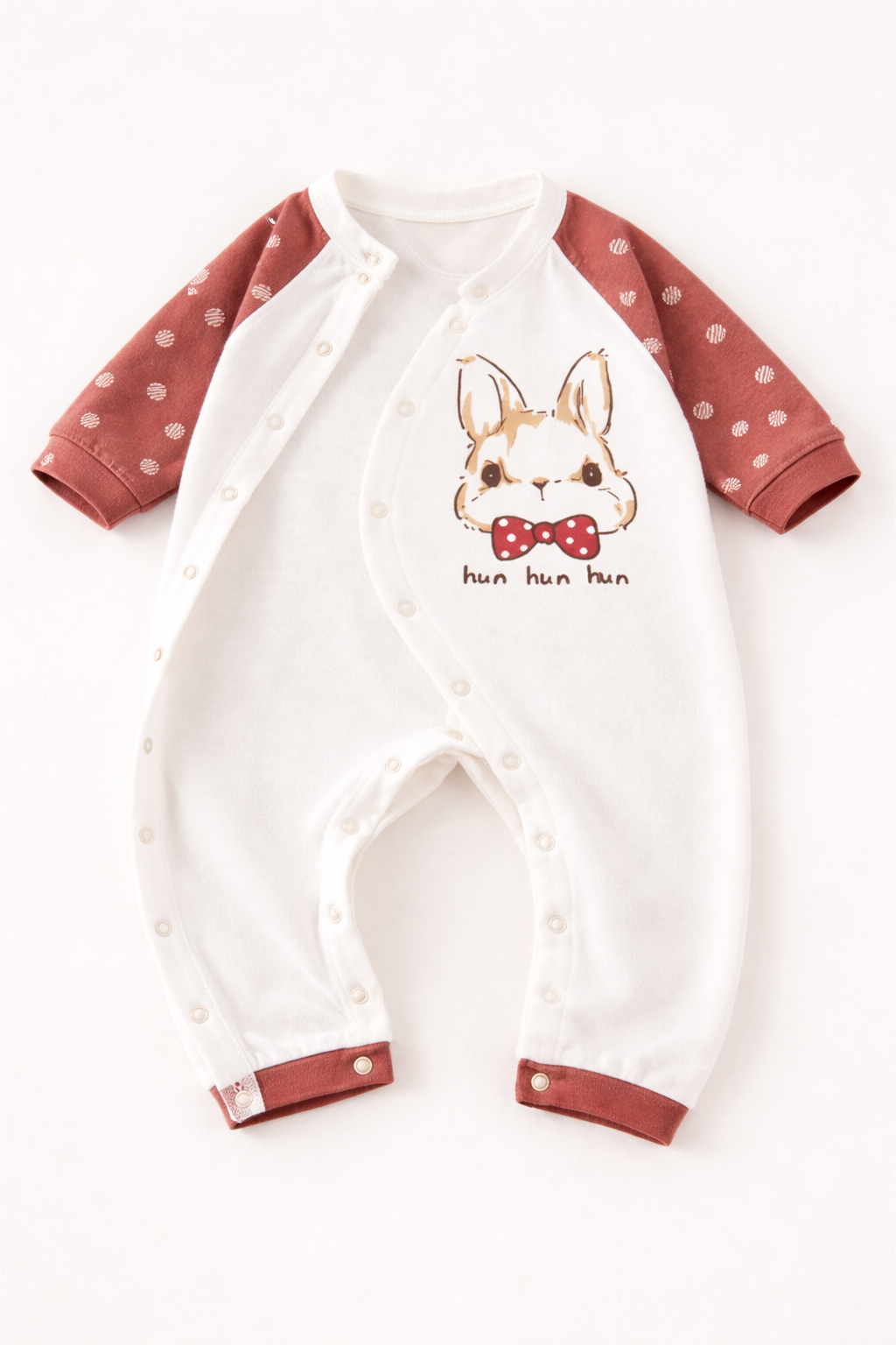 Enterito Conejito Elegante Terracota – 100% Algodón Natural para Piel Sensible 5