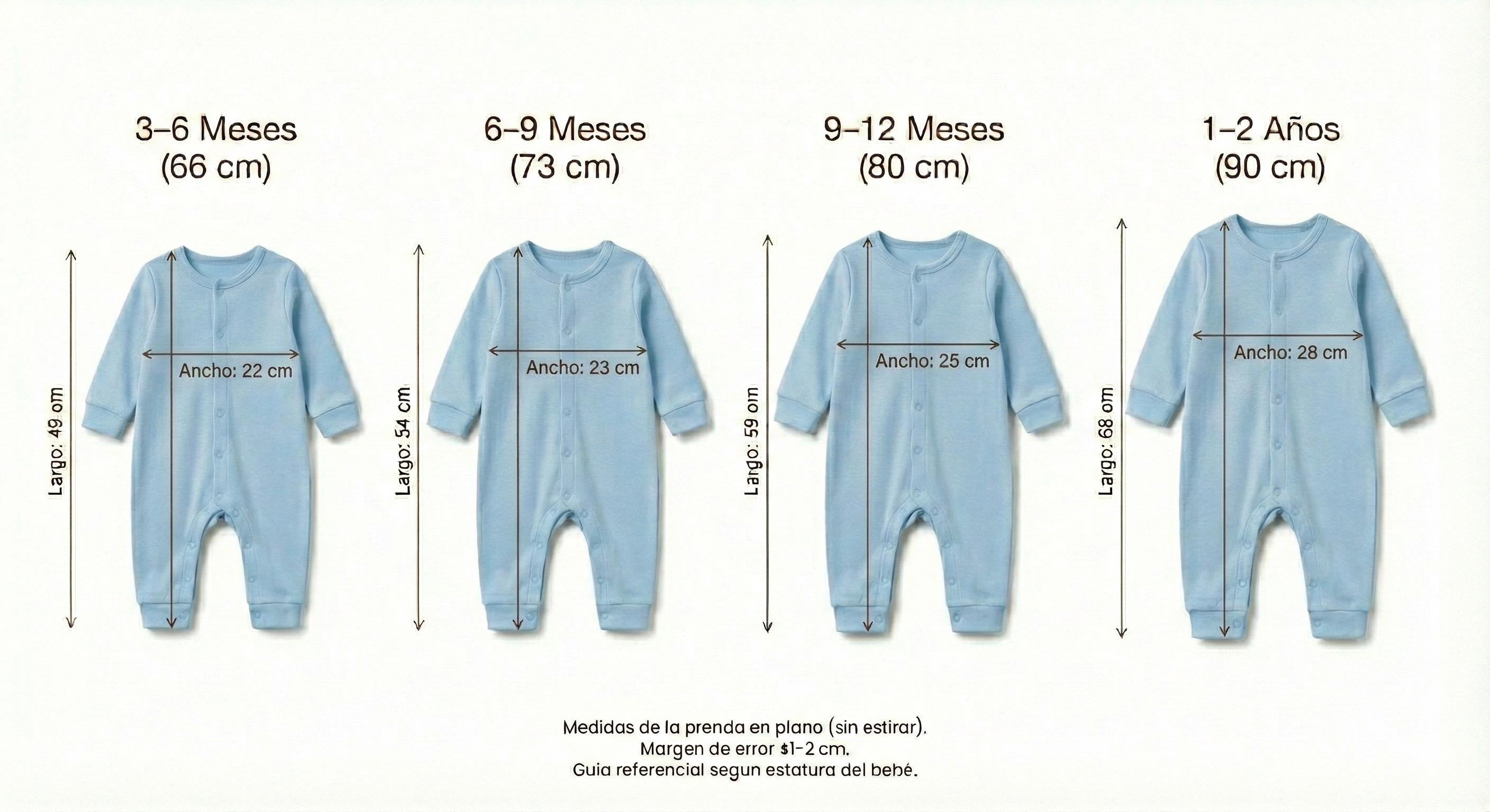 Enterito Ositos Bakery Celeste – 100% Algodón Suave para Piel Sensible 8