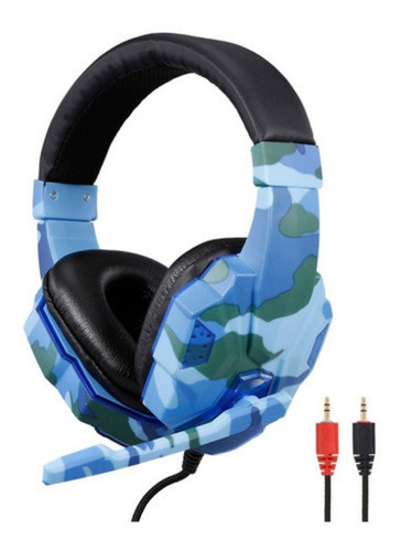 Audífonos Gamer Pc Soyto Sy830 Camuflados Luz Led