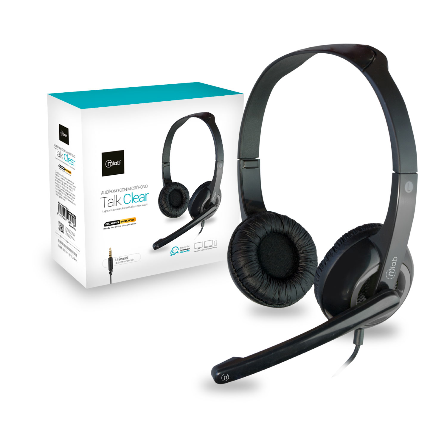 Audífonos Con Micrófono Ps4 Pc Talk Clear Microlab - 8972