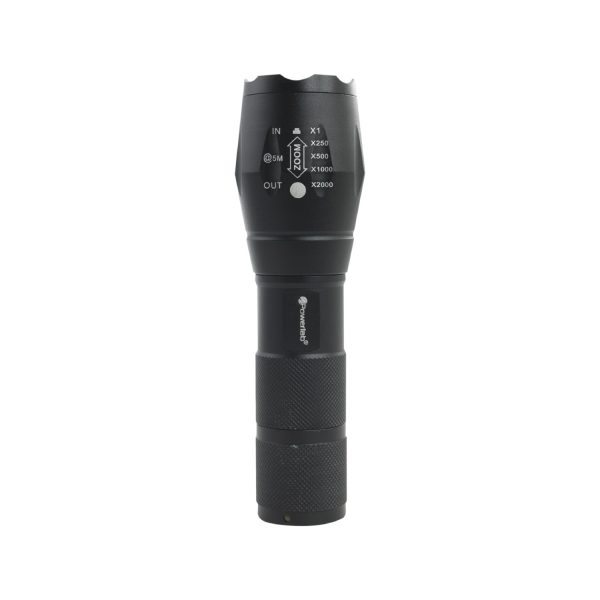 POWERLAB LINTERNA DE MANO LED TACTICA ZOOM LARGA