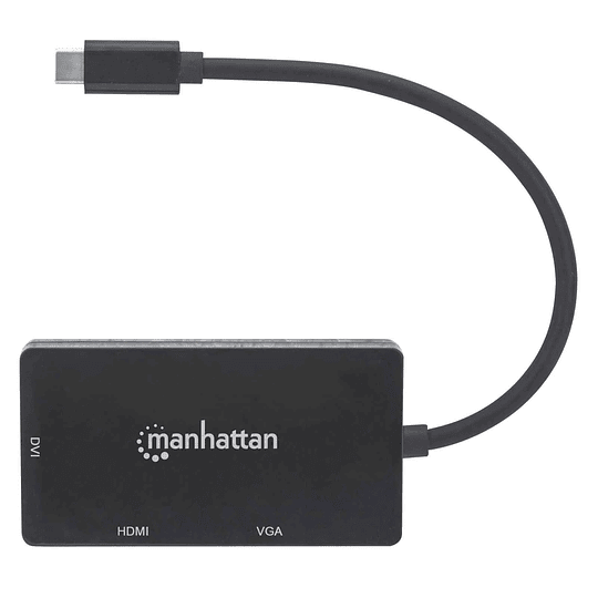 Convertidor de USB-C a Multipuertos de A/V 3 en 1 Manhattan - 152983