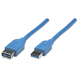 Cable de Extensión USB de SúperVelocidad Manhattan - 322379