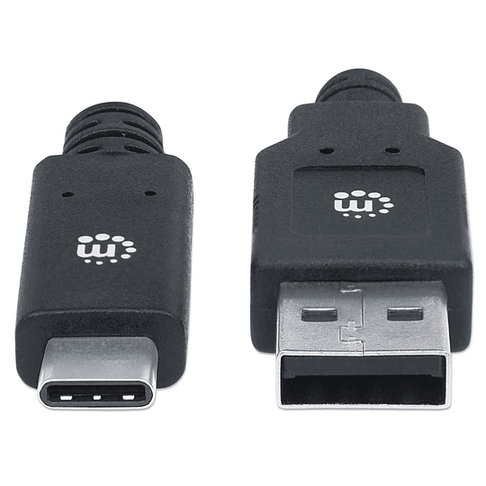 Cable USB 3.0 A USB-C TIPO C 3.1, 2 Mts Manhattan - 354974