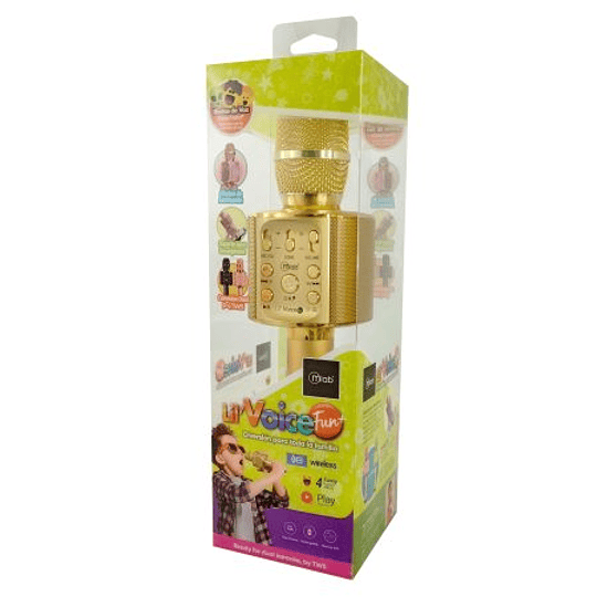 Micrófono Karaoke Lil Voice 2 Led Kids soporte Metal 8912 MLAB