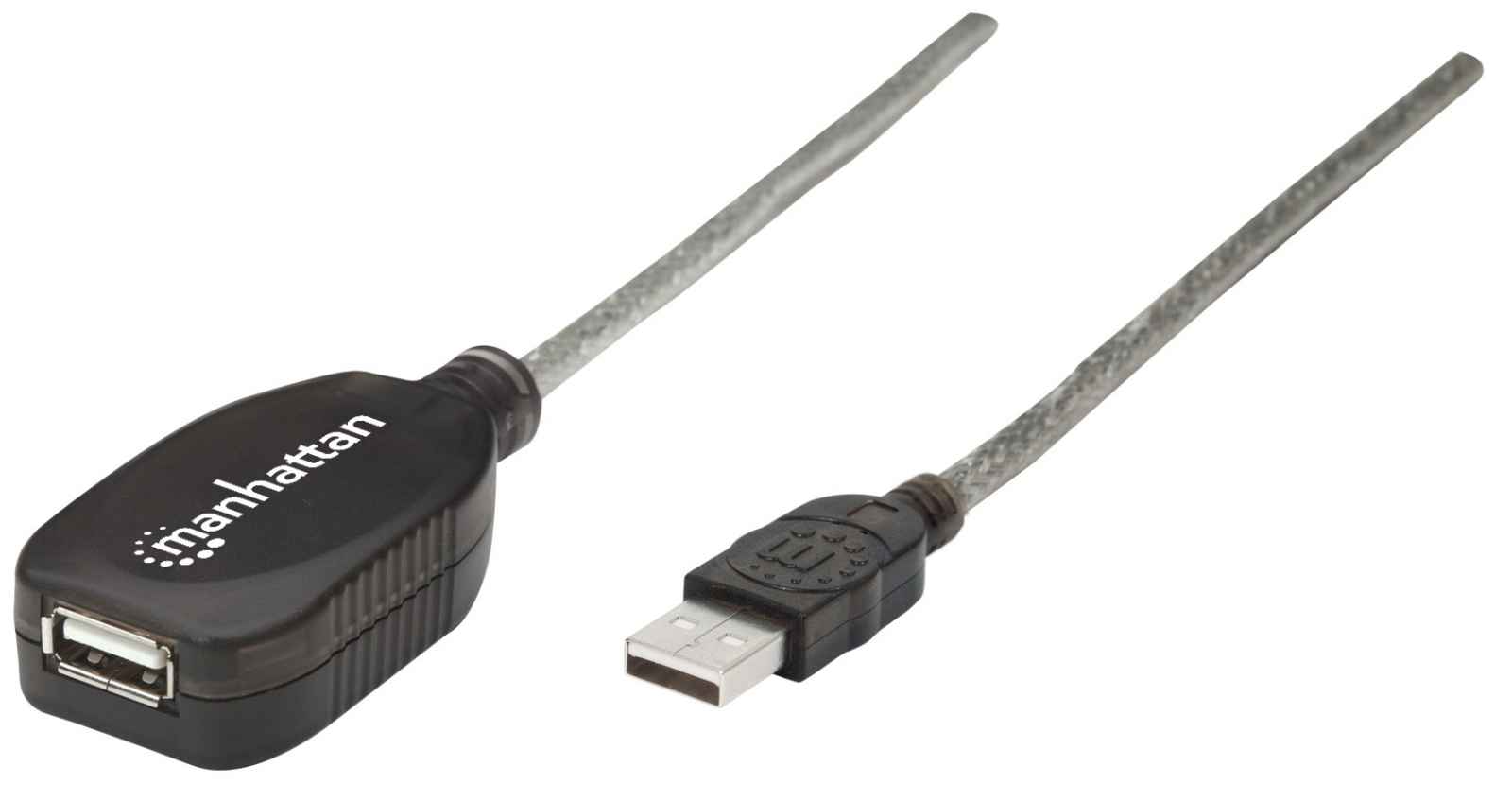 Cable Extensión Activa USB 5.0 Mts Manhattan - 519779