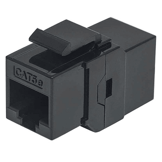 Copla Red RJ45 hembra hembra Cat 5E, color negro