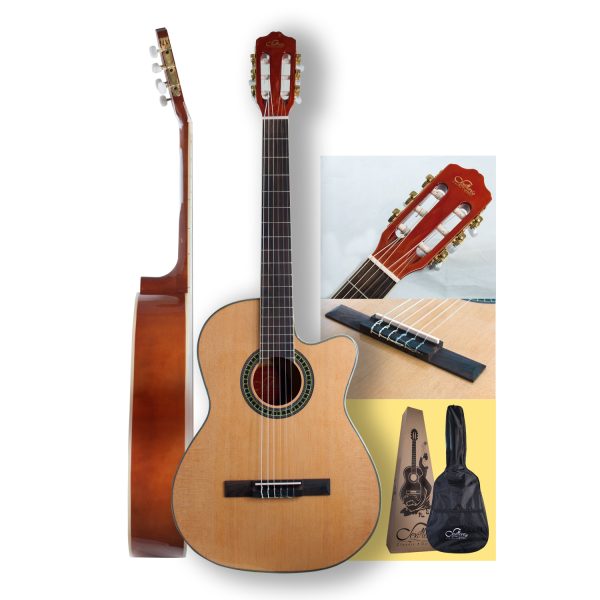 Guitarra Clásica 39 pulgadas –Corte Cataway - Color Natural