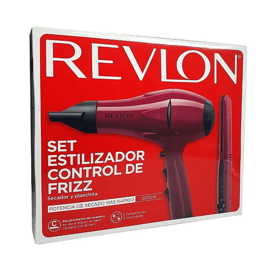 Kit De Secador + Plancha De Pelo Revlon / Nexstore