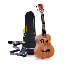 Ukelele Fulñl Set, incluye afinador, correa y funda