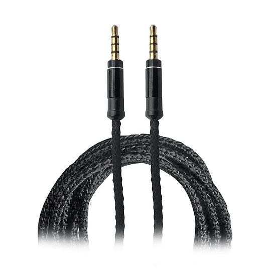 Cable Audio Stereo Trenzado Plug 3.5mm 2mt MLAB / 9271