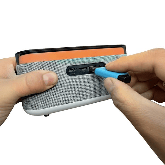 Radio Despertador Ambient Light Alarma Y Sonido / Mlab 9673