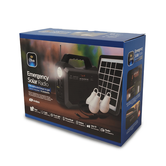 Radio De Emergencia Solar Power Box / Mlab 9653  
