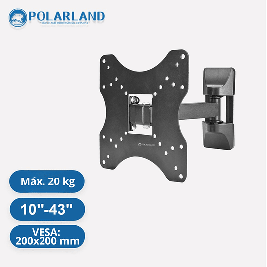 Soporte Para Televisor De Brazo 10 - 43 / Polarland Pfm200