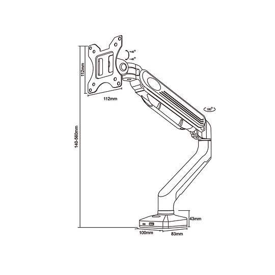  Soporte Para Monitor Gamers Rgb / Polarland Pga9-s