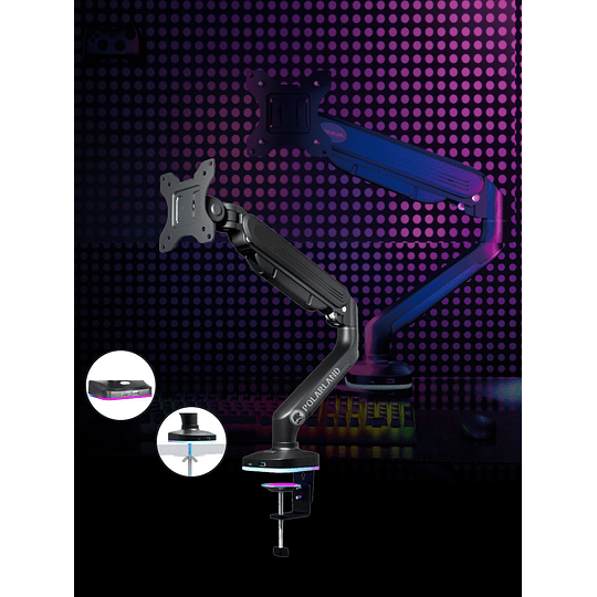  Soporte Para Monitor Gamers Rgb / Polarland Pga9-s