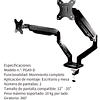 Soporte Para Monitor Dos Pantallas / Polarland Pga9-d