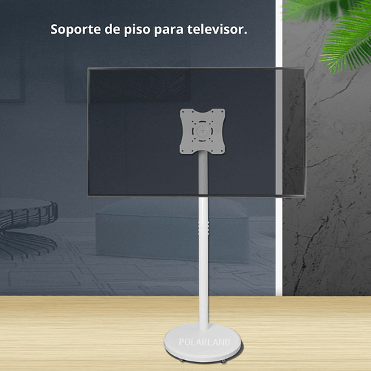 Soporte Para Tv De Piso Movible Minimalista / Polarland PMT50