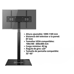 Soporte Suelo Para Televisor Hasta 75 / Porlarland Pfs601bm