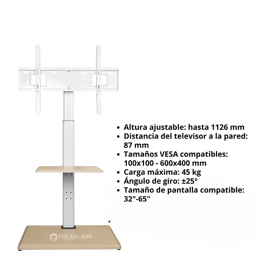 Soporte Para Televisor De Suelo 75 / Polarland Pfs601w