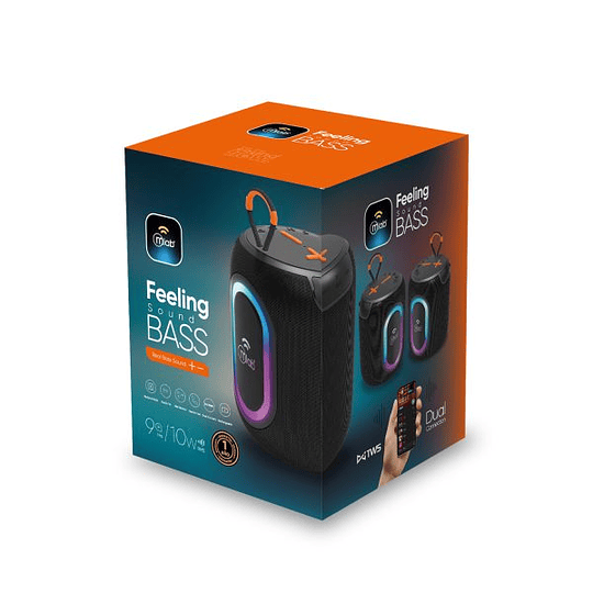 Parlante Bluetooth Portatil Feeling Sound Bass / Mlab 9689 - 9690 