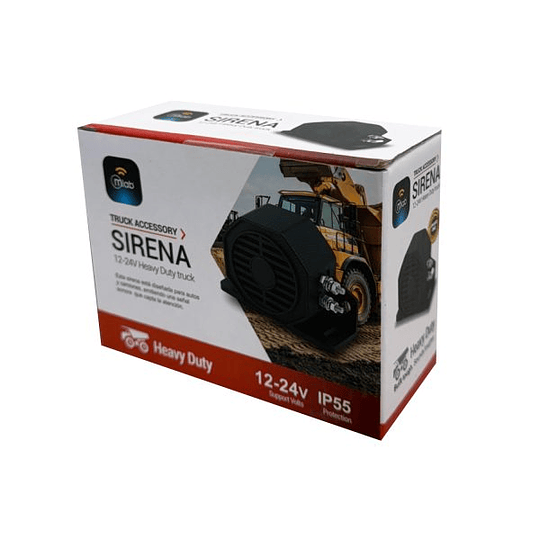 Sirena Para Camiones Heavy Duty Truck 20w / Mlab 9614