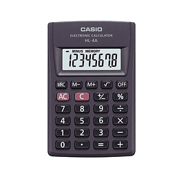 Calculadora Portátil De Bolsillo Hl-4a  8 Dígitos Pequeña / Casio 9991