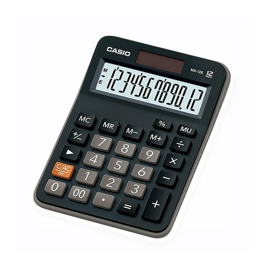 Calculadora De 12 Digitos Solar - Pila / Casio Mx - 12B 