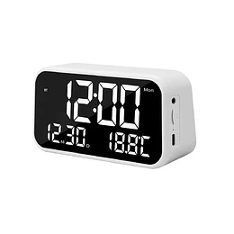 Parlante Radio Despertador Indicador De Clima / Mlab 9685 NEGRO - 9686 BLANCO