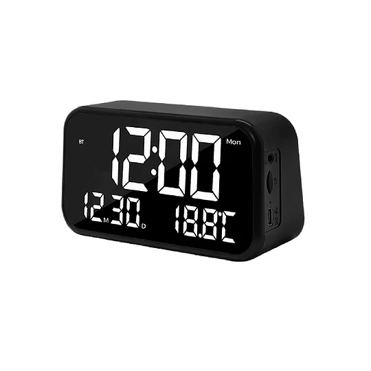 Parlante Radio Despertador Indicador De Clima / Mlab 9685 NEGRO - 9686 BLANCO