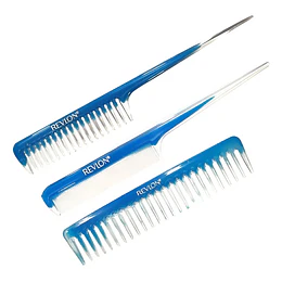Juego De 3 Peines Asst Color Azul / Revlon 10142 