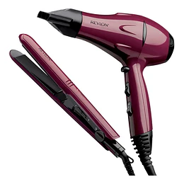 Kit De Viaje Secador + Plancha De Pelo / Revlon 10150 