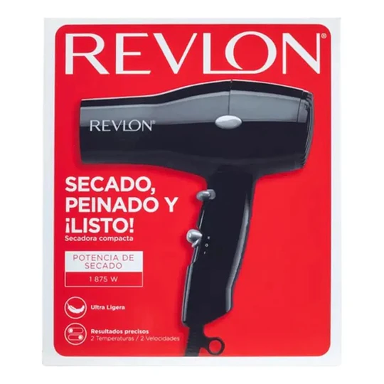 Secador Compacto Ionico Negro / Revlon 10152