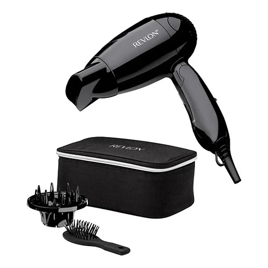 Kit Secador De Viaje Difusor + Cepillo / Revlon 10158